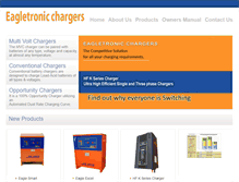 Tablet Screenshot of eagletronicchargers.com